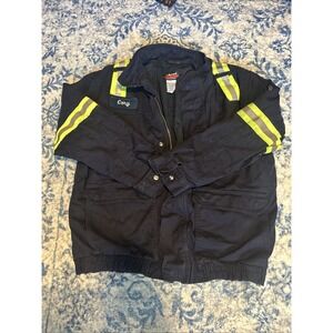 Bulwark FR Zip Up Jacket Protective Apparel Mens Size Medium LLL2NV6 Workwear